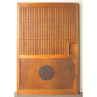 総欅 格子蔵戸　W0282