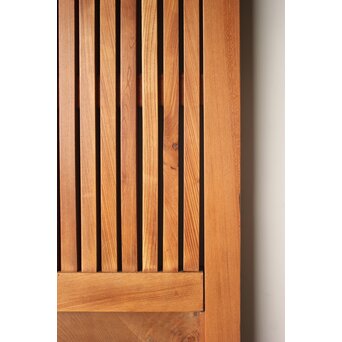 総欅 格子蔵戸　W0282 