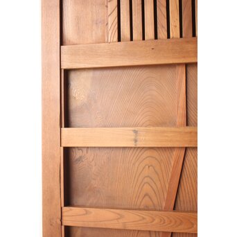 総欅 格子蔵戸　W0282 