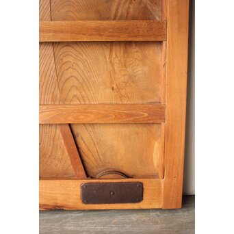 総欅 格子蔵戸　W0282 