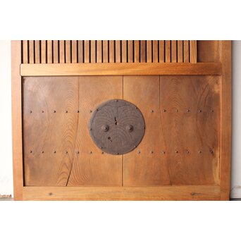 総欅 格子蔵戸　W0282 