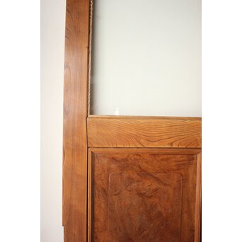 総欅 クリアガラス観音扉 2枚1組　GD0369 