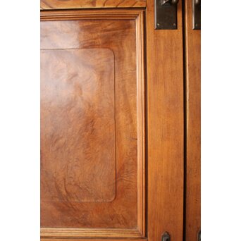 総欅 クリアガラス観音扉 2枚1組　GD0369 