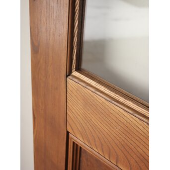 総欅 クリアガラス観音扉 2枚1組　GD0369 