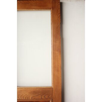 総欅 クリアガラス観音扉 2枚1組　GD0369 