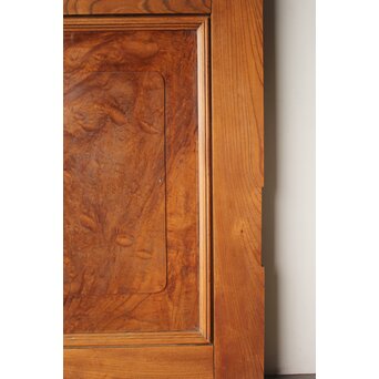 総欅 クリアガラス観音扉 2枚1組　GD0369 