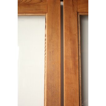 総欅 クリアガラス観音扉 2枚1組　GD0369 