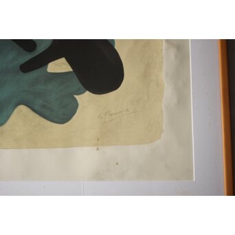 Georges Braque ジョルジュブラック リトグラフ Pelléas et Néllée Armand & Georges Israel発行エンボス印 額装　Z985 