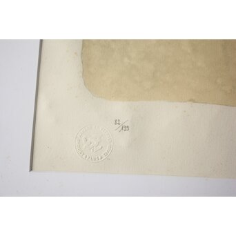 Georges Braque ジョルジュブラック リトグラフ Pelléas et Néllée Armand & Georges Israel発行エンボス印 額装　Z985 