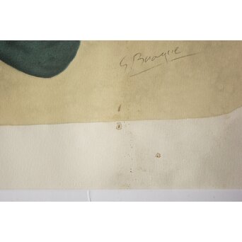 Georges Braque ジョルジュブラック リトグラフ Pelléas et Néllée Armand & Georges Israel発行エンボス印 額装　Z985 