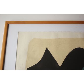 Georges Braque ジョルジュブラック リトグラフ Pelléas et Néllée Armand & Georges Israel発行エンボス印 額装　Z985 