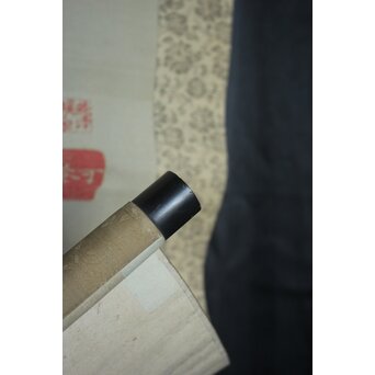 模写 本阿弥光甫 藤 牡丹 楓図より 喜多武清印模写印あり 掛軸　Z988 