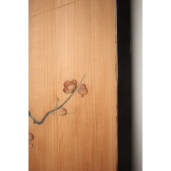 象嵌彩色 梅図 板戸　B1131 