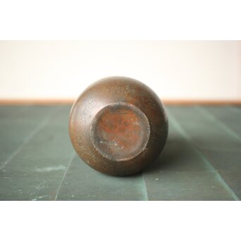 横倉嘉山 渦紋銅花瓶　M497 