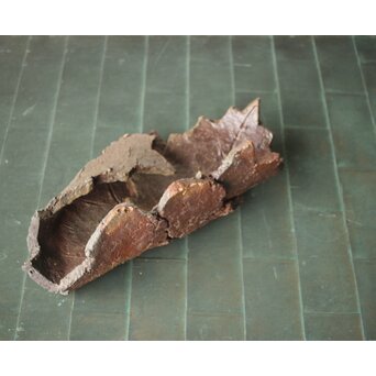 原田拾六 秀逸作 備前 大葉皿　P659 