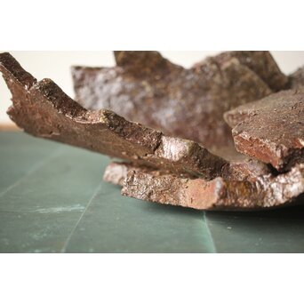 原田拾六 秀逸作 備前 大葉皿　P659 