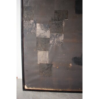 白鹿図 時代銀屏風　Z989 