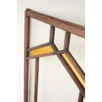 フランクロイド風 洋風色ガラス戸 2枚1組　GD0371 