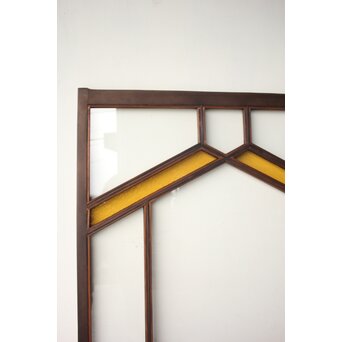 フランクロイド風 洋風色ガラス戸 2枚1組　GD0371 