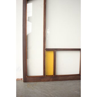 フランクロイド風 洋風色ガラス戸 2枚1組　GD0371 