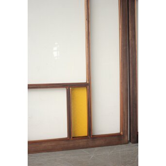 フランクロイド風 洋風色ガラス戸 2枚1組　GD0371 