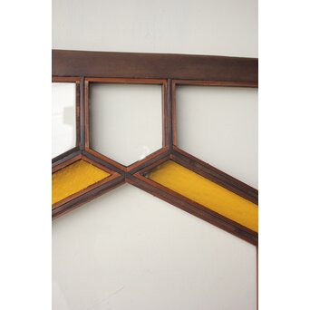 フランクロイド風 洋風色ガラス戸 2枚1組　GD0371 