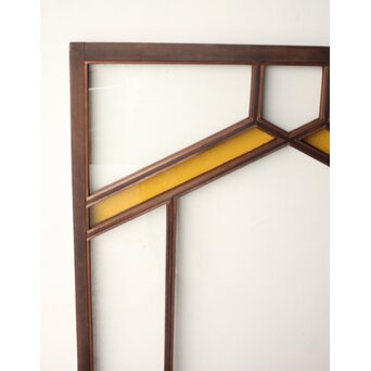 フランクロイド風 洋風色ガラス戸 4枚1組　GD0372 