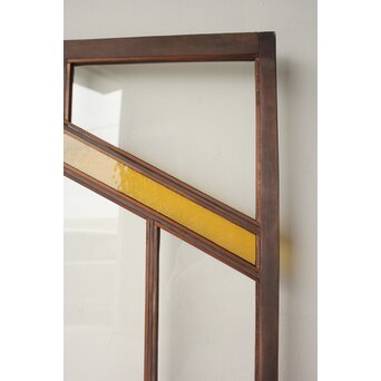 フランクロイド風 洋風色ガラス戸 4枚1組　GD0372 