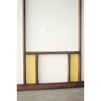 フランクロイド風 洋風色ガラス戸 4枚1組　GD0372 