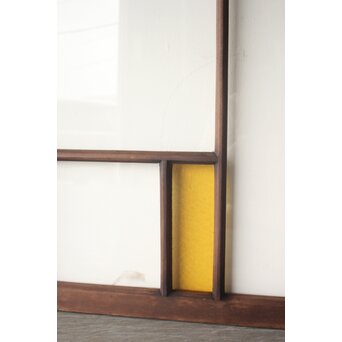 フランクロイド風 洋風色ガラス戸 4枚1組　GD0372 