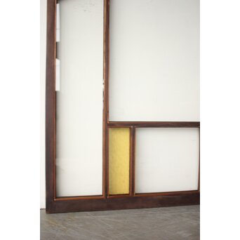 フランクロイド風 洋風色ガラス戸 4枚1組　GD0372 