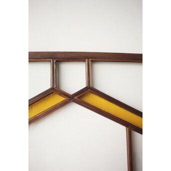 フランクロイド風 洋風色ガラス戸 4枚1組　GD0372 