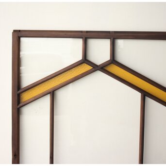 フランクロイド風 洋風色ガラス戸 4枚1組　GD0372 