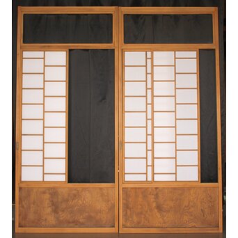 ハイサイズ あみだ組子 猫間障子戸 2枚1組　F309 