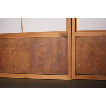 ハイサイズ あみだ組子 猫間障子戸 2枚1組　F309 