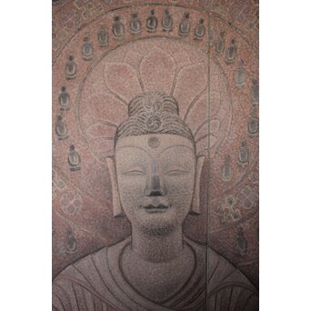 観音図 屏風 二曲　Z991 