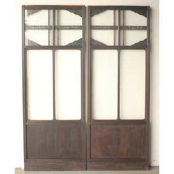 にかわガラス建具 4枚1組　GD0374 CD　ウラ