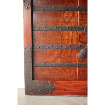 鉄金具 総欅格子蔵戸　W0284 