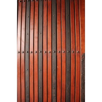 鉄金具 総欅格子蔵戸　W0284 