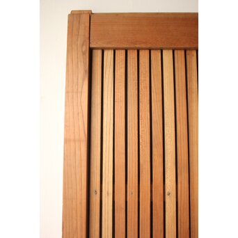 鉄金具 総欅格子蔵戸　W0284 