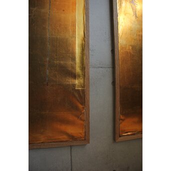 パネル 時代金屏風 2枚1組　Z993 