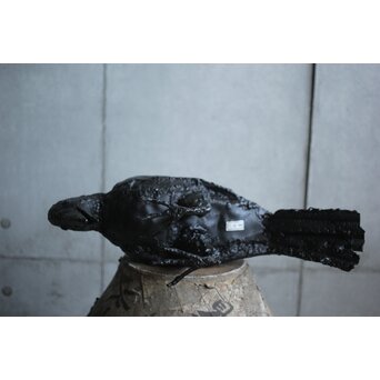 川田清 鉄作家 カラスつがい　M498 