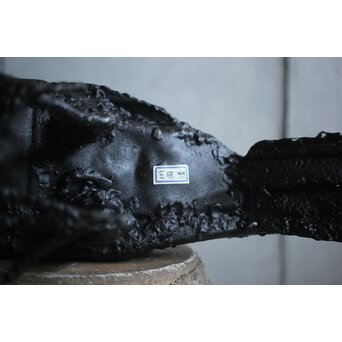 川田清 鉄作家 カラスつがい　M498 