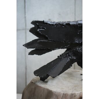 川田清 鉄作家 カラスつがい　M498 