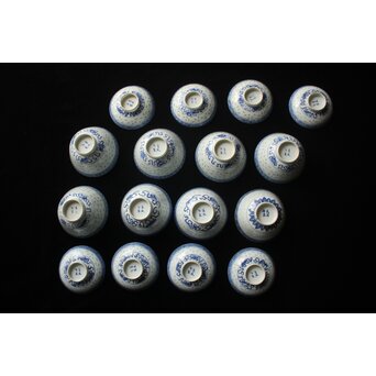 蓋茶碗8客 康熙年製/民国年製　P662 