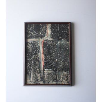 須田剋太 抽象 額装　Z998 