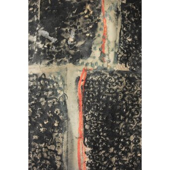 須田剋太 抽象 額装　Z998 