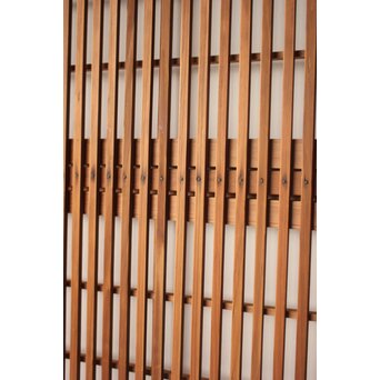 障子枠付 白木クリアガラス格子戸 4枚1組　L1225 