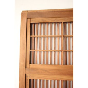 障子枠付 白木クリアガラス格子戸 4枚1組　L1225 