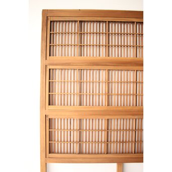 障子枠付 白木クリアガラス格子戸 4枚1組　L1225 